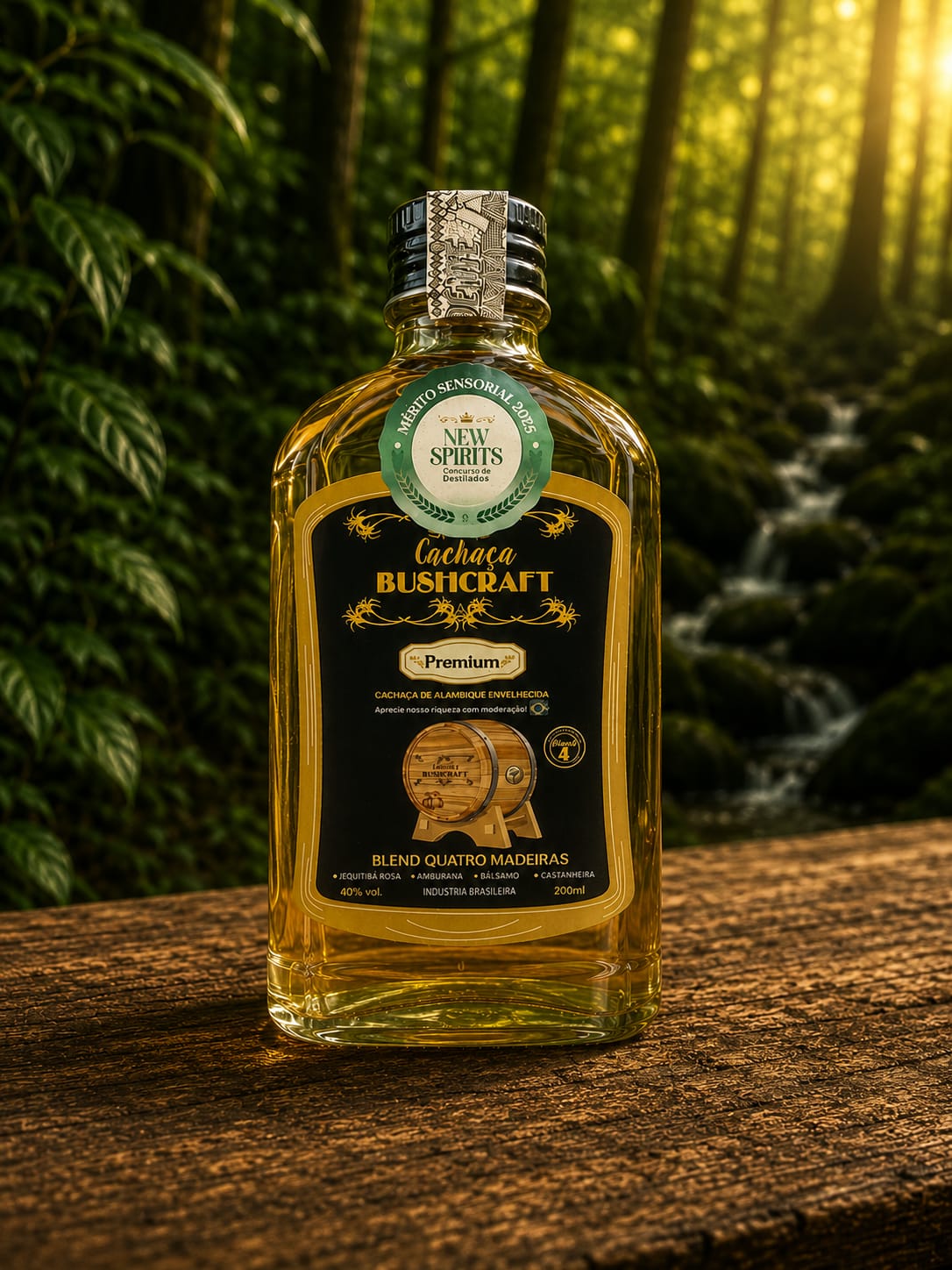 Cachaça Bushcraft Premium 200 ML - Imagem 2