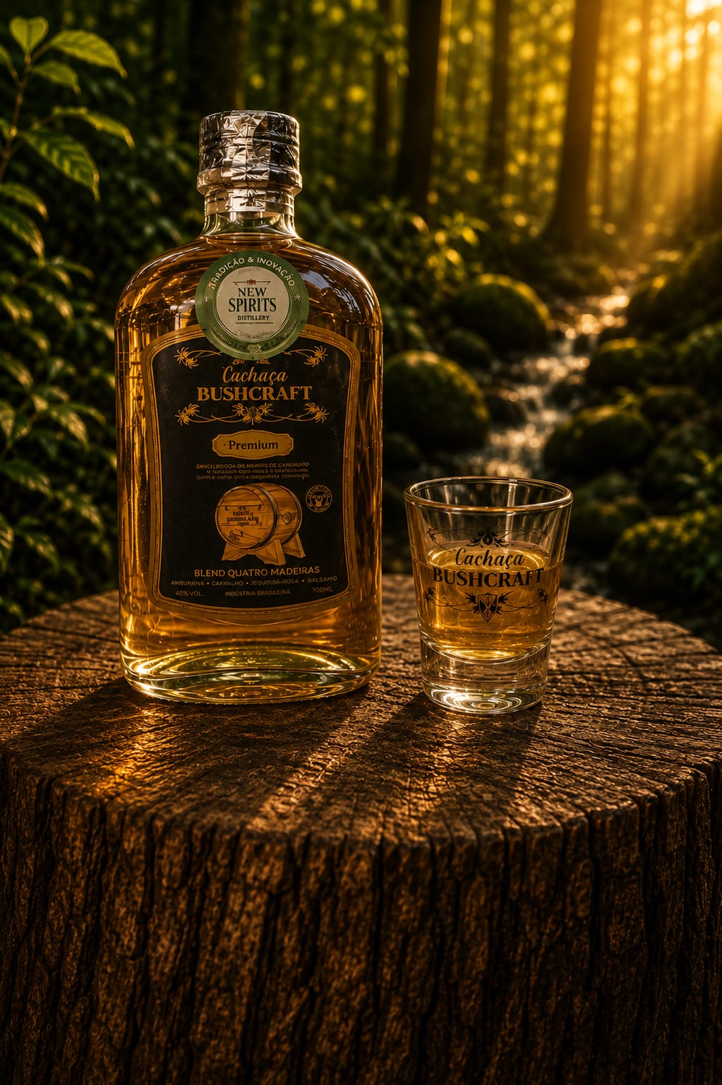 Cachaça Bushcraft Premium 200 ML